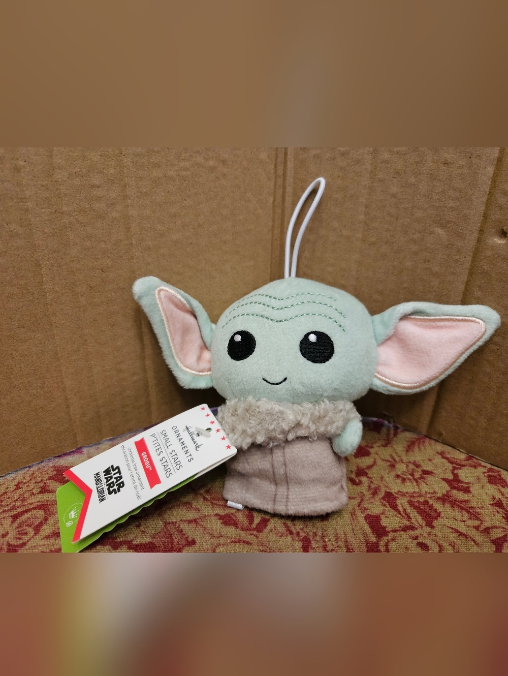 Hallmark THE MANDALORIAN GROGU THE CHILD Small Stars 5"Plush Ornament